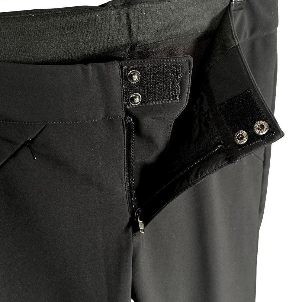 The North Face Apex STH Black Ski Pants Women L Regular Stretch Fleece Softshell